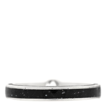 Gucci Sterling Silver Enamel Interlocking G Band Ring 58 8.25 3 of 4