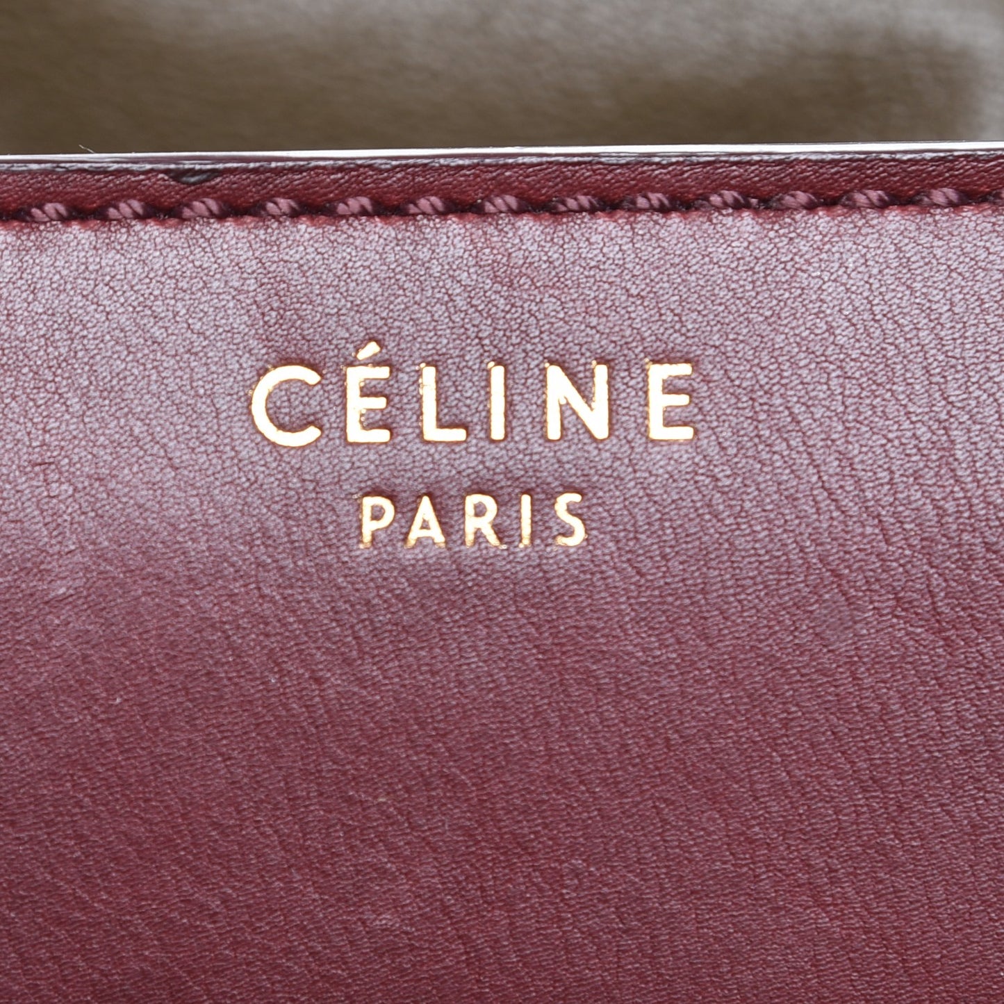 Smooth Calfskin Mini Luggage Burgundy