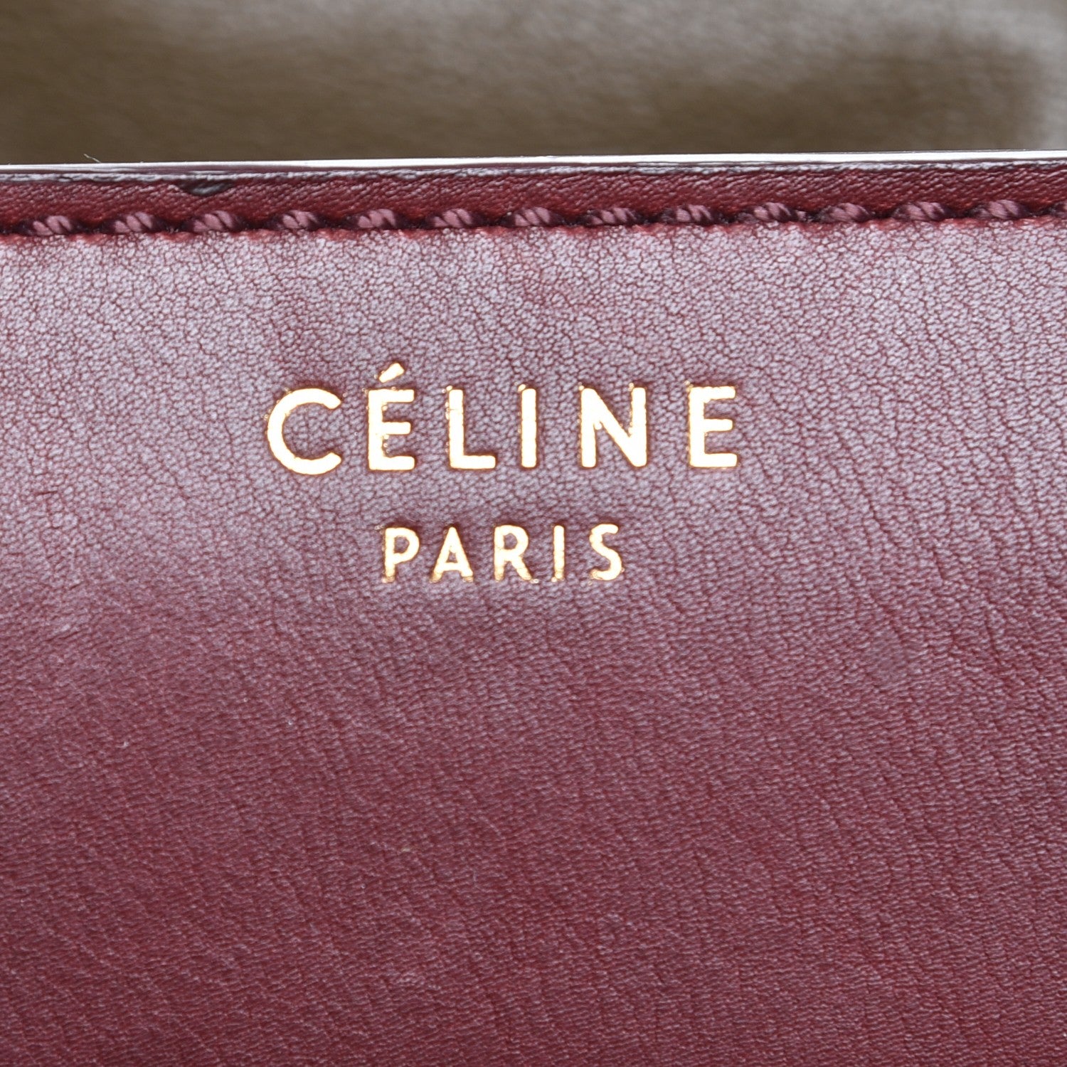 Celine Smooth Calfskin Mini Luggage Burgundy 7 of 9