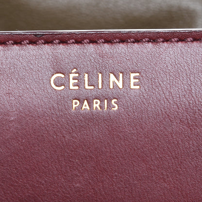 Celine Smooth Calfskin Mini Luggage Burgundy 7 of 9