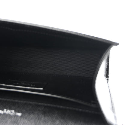 Saint Laurent Grain De Poudre Small Monogram Kate Satchel Black 5 of 9
