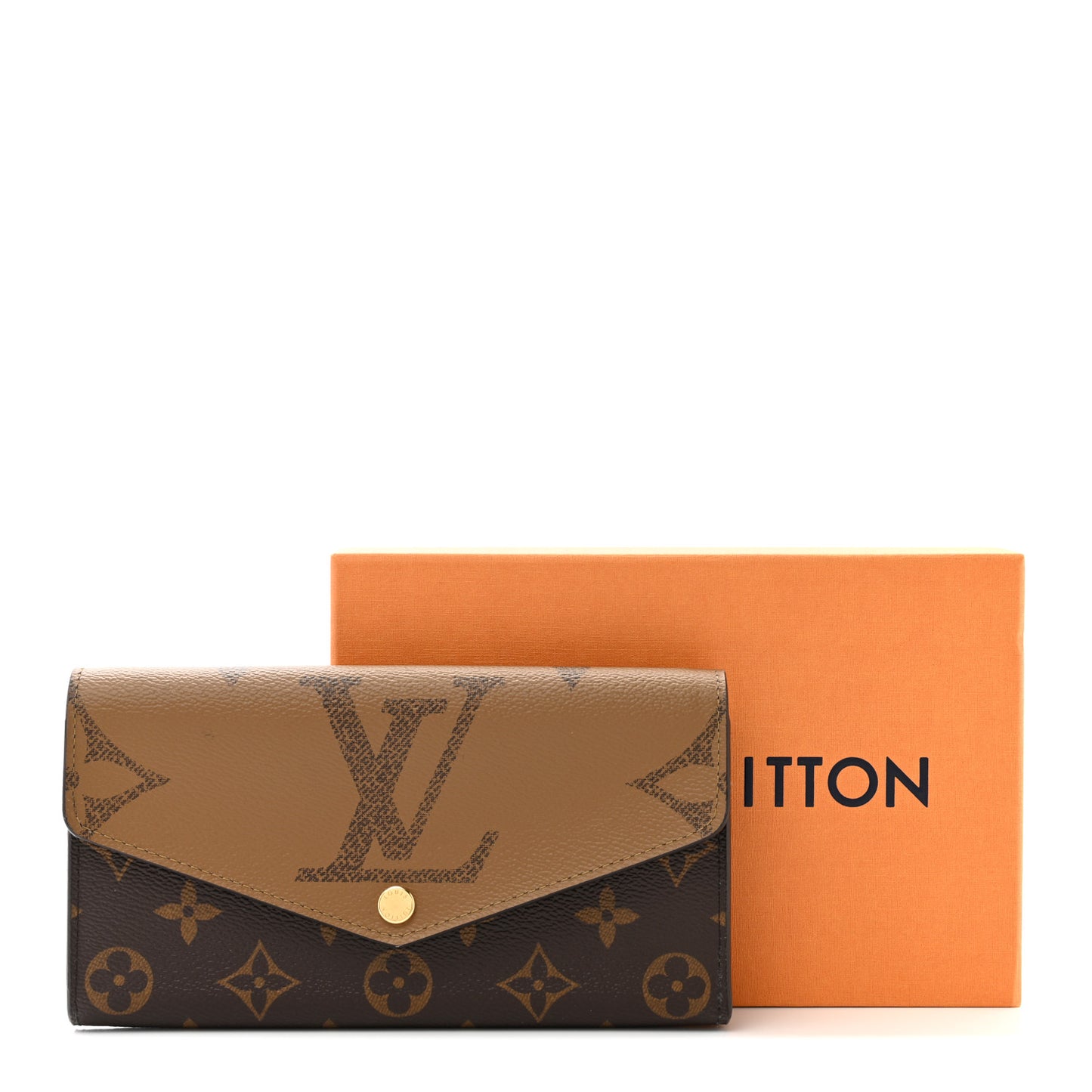Reverse Monogram Giant Sarah Wallet