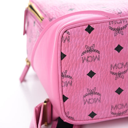 MCM Visetos Small Duke Backpack Pink 9 of 10
