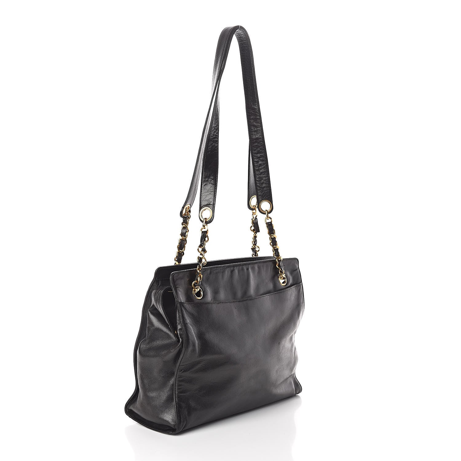 Chanel Lambskin CC Shoulder Bag Black 3 of 12