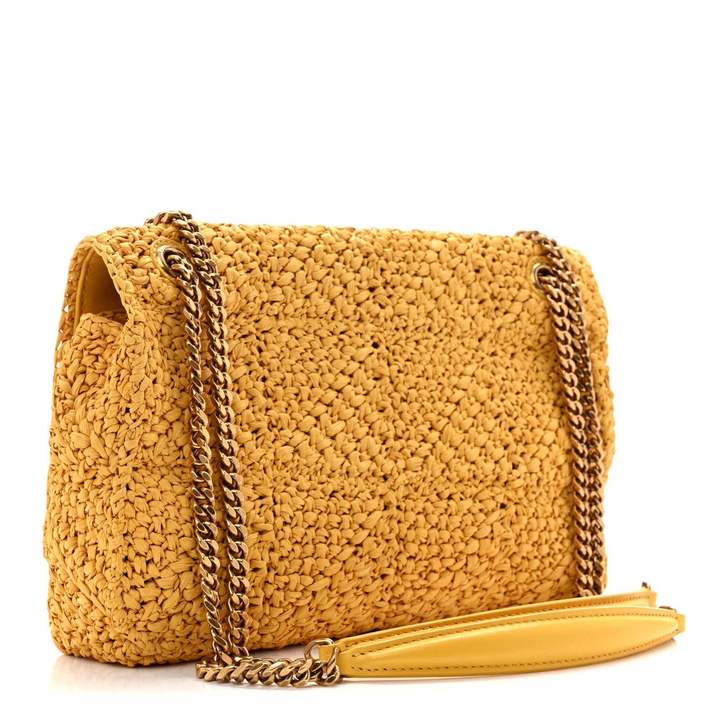 Saint Laurent Raffia Monogram Medium Jamie Wheat 3 of 10