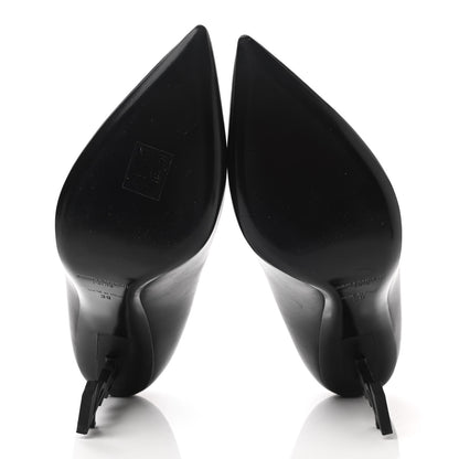 Saint Laurent Calfskin Opyum 85 Pumps 39 Black 5 of 10