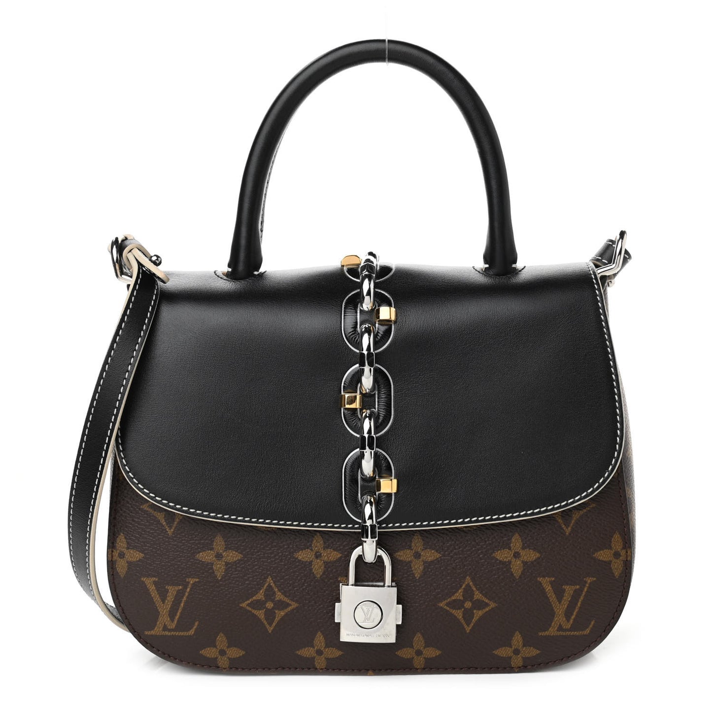 Calfskin Monogram Chain It Bag PM Black