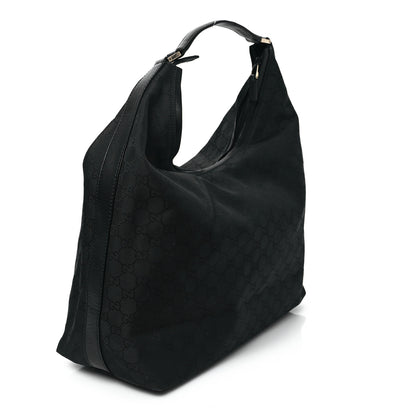 Gucci Nylon Monogram Large Hobo Black 3 of 17