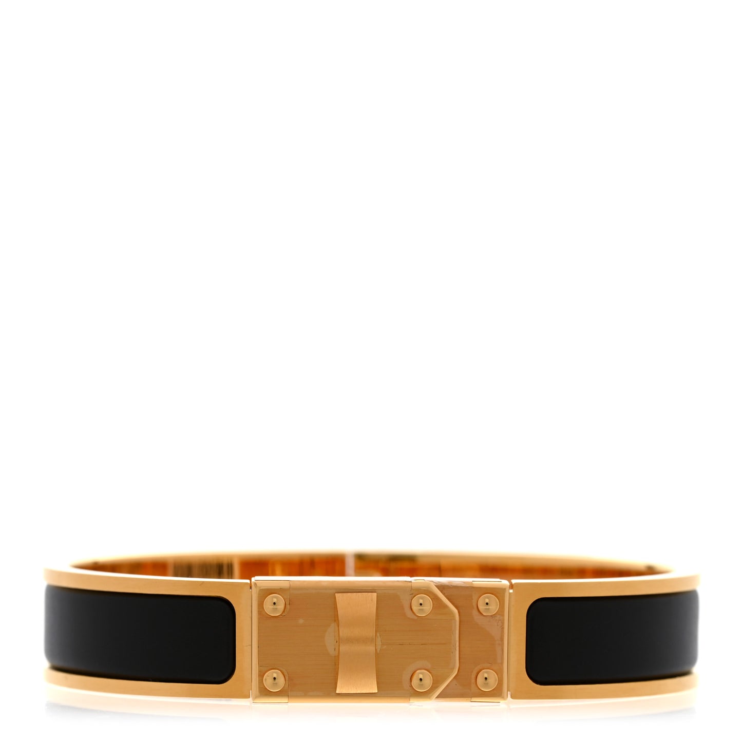 Enamel Clic Kelly Men Bracelet T5 Matte Black