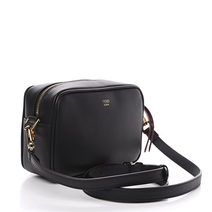 Fendi Vitello Century Bi-Color FF 1974 Embossed Mini Camera Case Maya Black 2 of 10