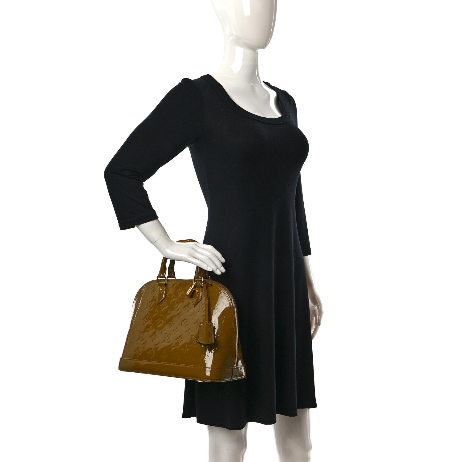 Louis Vuitton Vernis Alma PM Olive 2 of 11