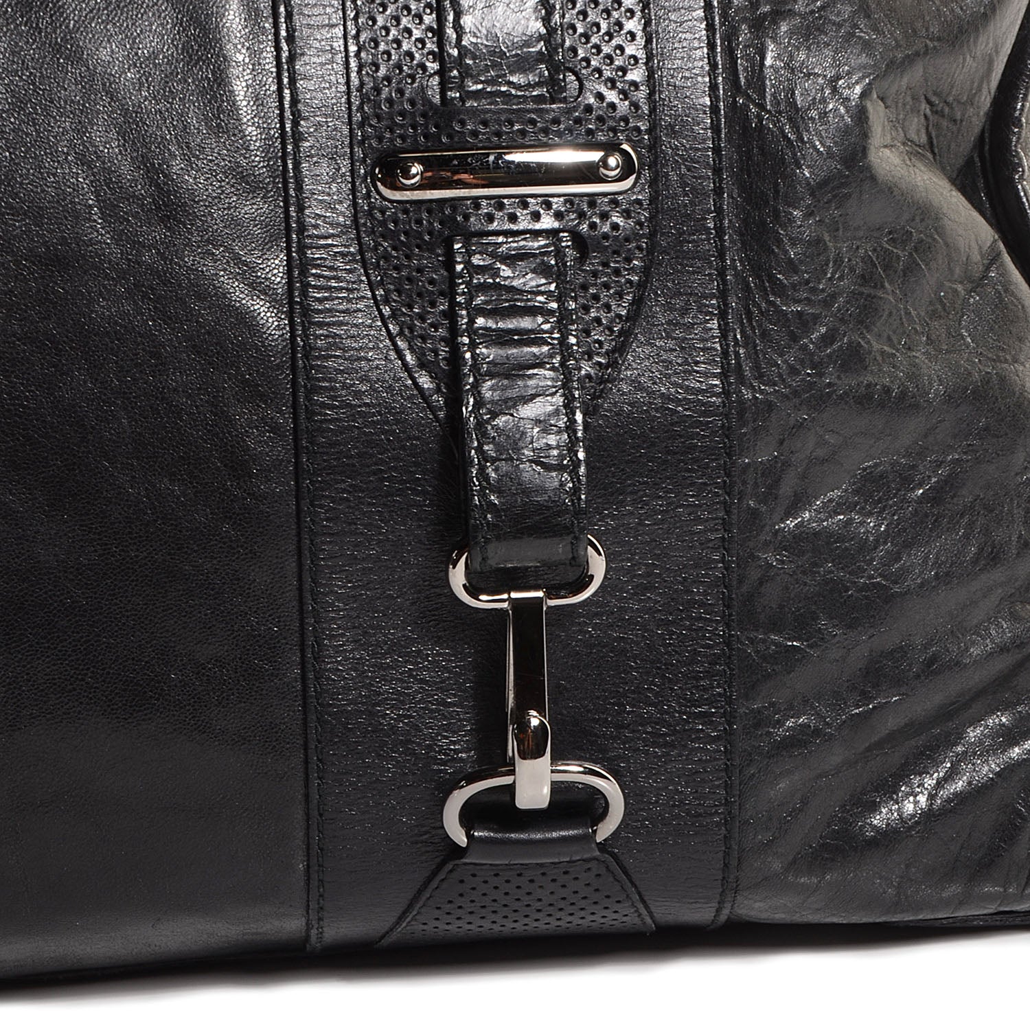 Balenciaga Chevre Perforated Hook GM Black 8 of 11