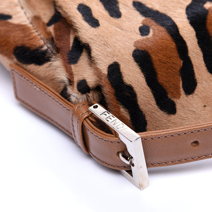 Fendi Calf Hair Leopard Print Mama Baguette Brown 15 of 15