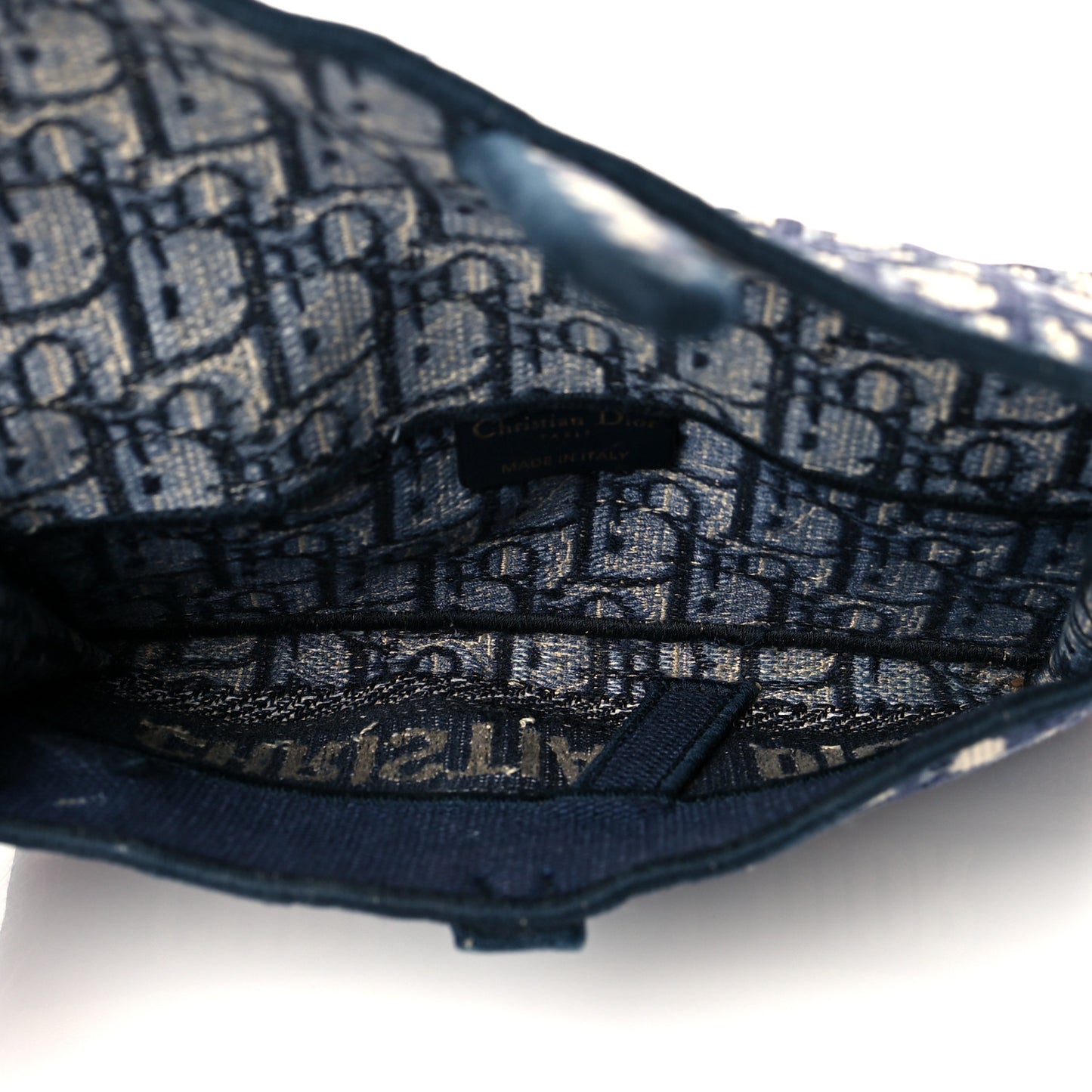 Oblique Slim Saddle Pouch Blue