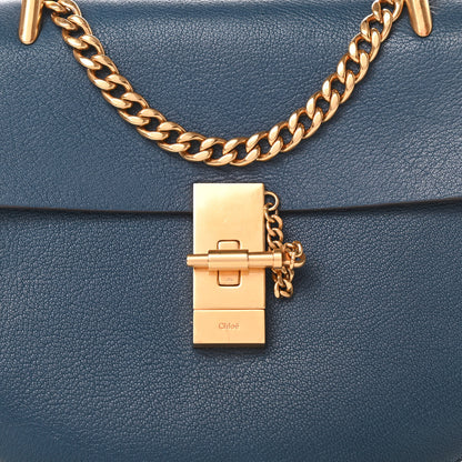 Chloe Goatskin Drew Shoulder Bag Denim Blue 9 of 13