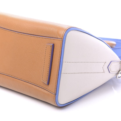 Givenchy Sugar Goatskin Mini Tri-Color Antigona Tan White Blue 8 of 12