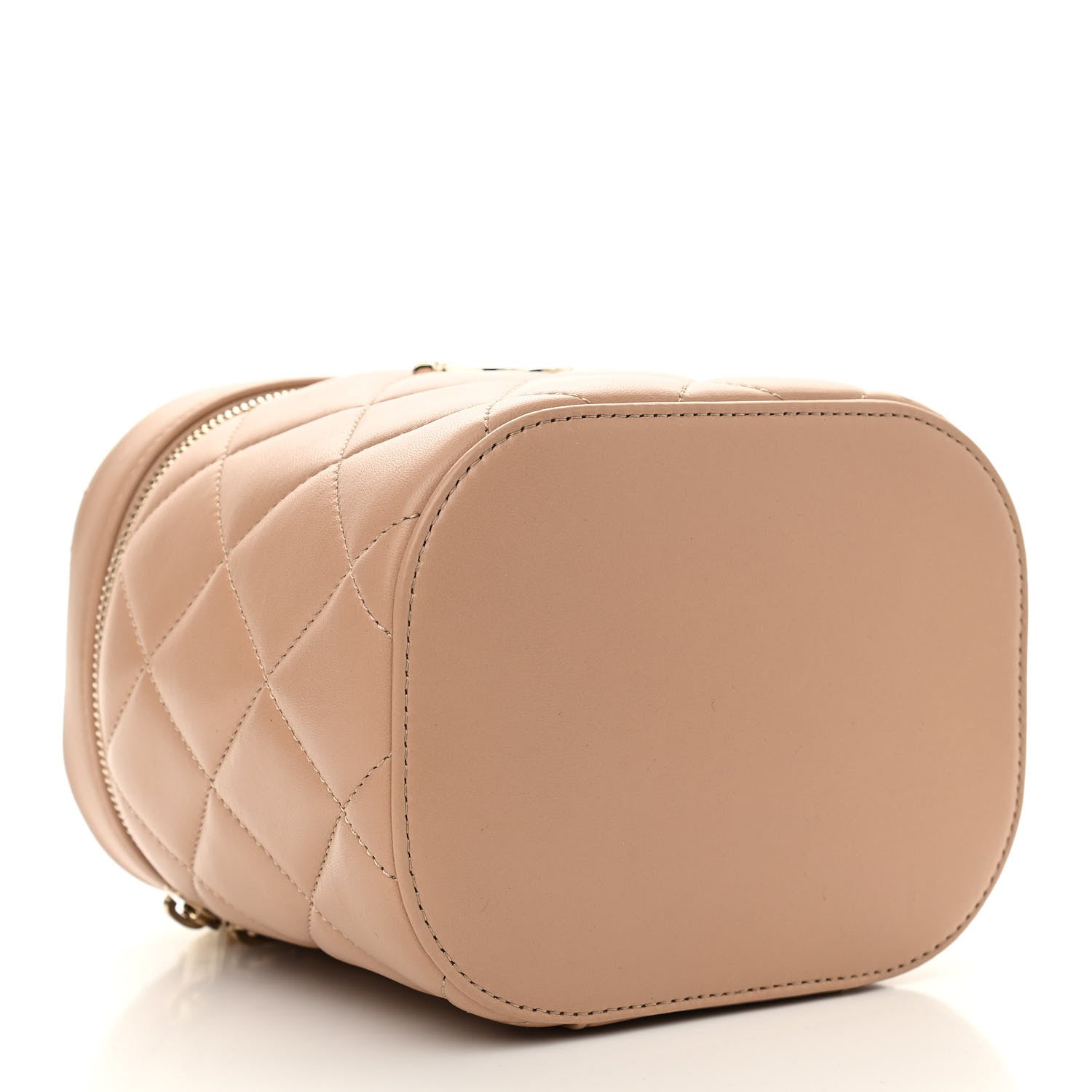 Chanel Lambskin Quilted Trendy Vanity Case Beige 4 of 16
