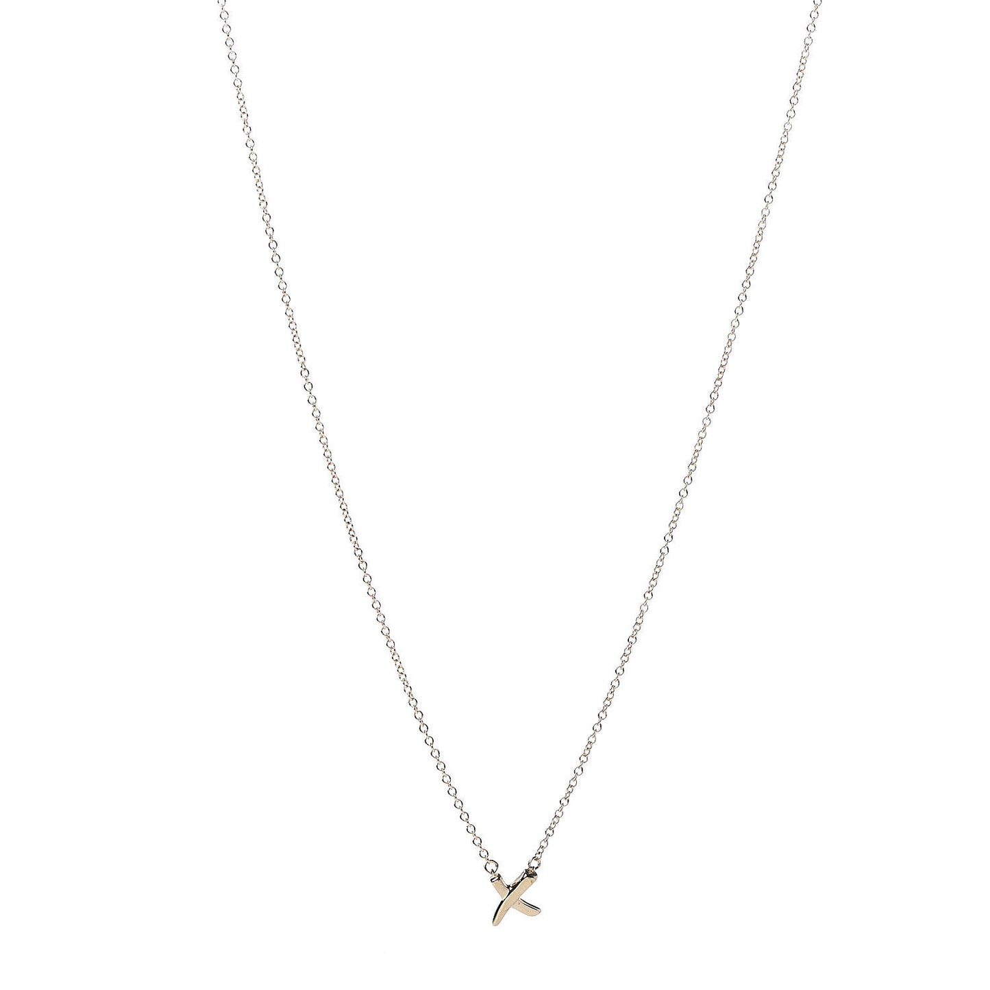 18K Yellow Gold Mini Paloma Picasso Graffiti X Pendant Necklace