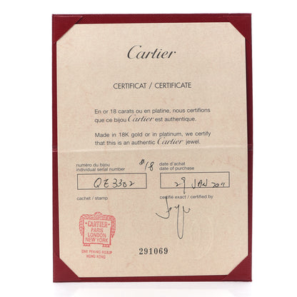 Cartier 18K Pink Gold 4 Diamond LOVE Bracelet 18 7 of 8