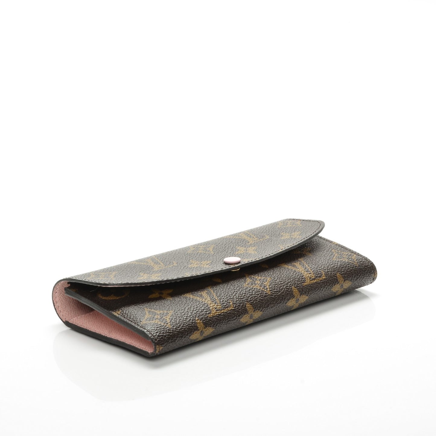 Monogram Emilie Wallet Rose Ballerine