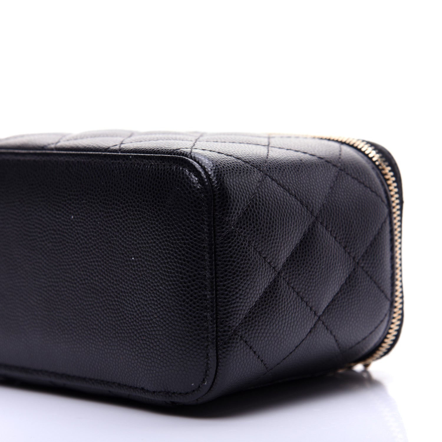 Chanel Caviar Quilted Small Vanity Case With Chain Black 7 of 12