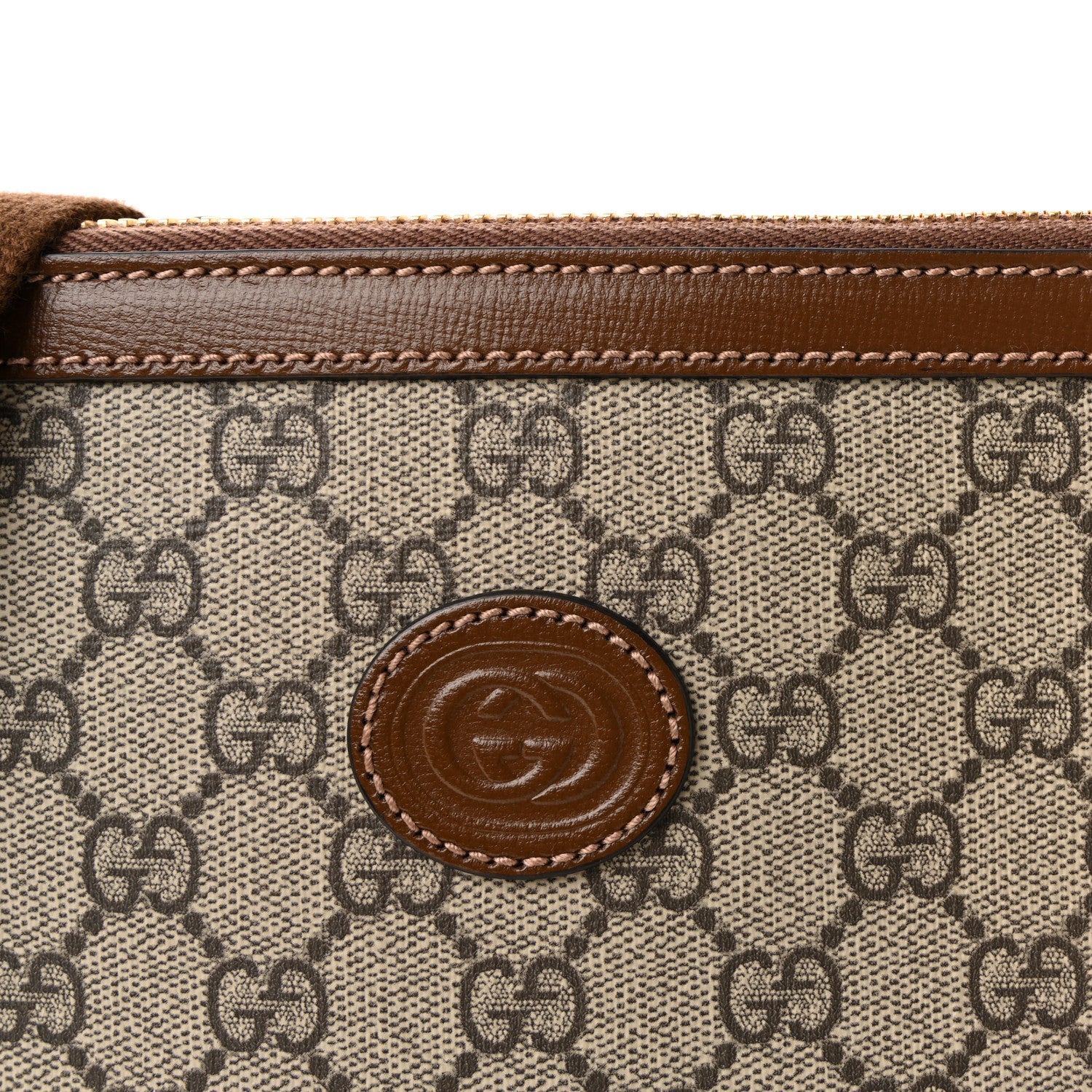 Gucci GG Supreme Monogram Azalea Calfskin Retro Interlocking G
