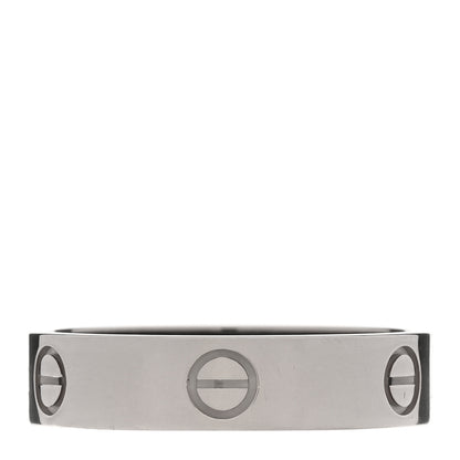 Cartier 18K White Gold 5.5mm LOVE Ring 66 11.5 3 of 5