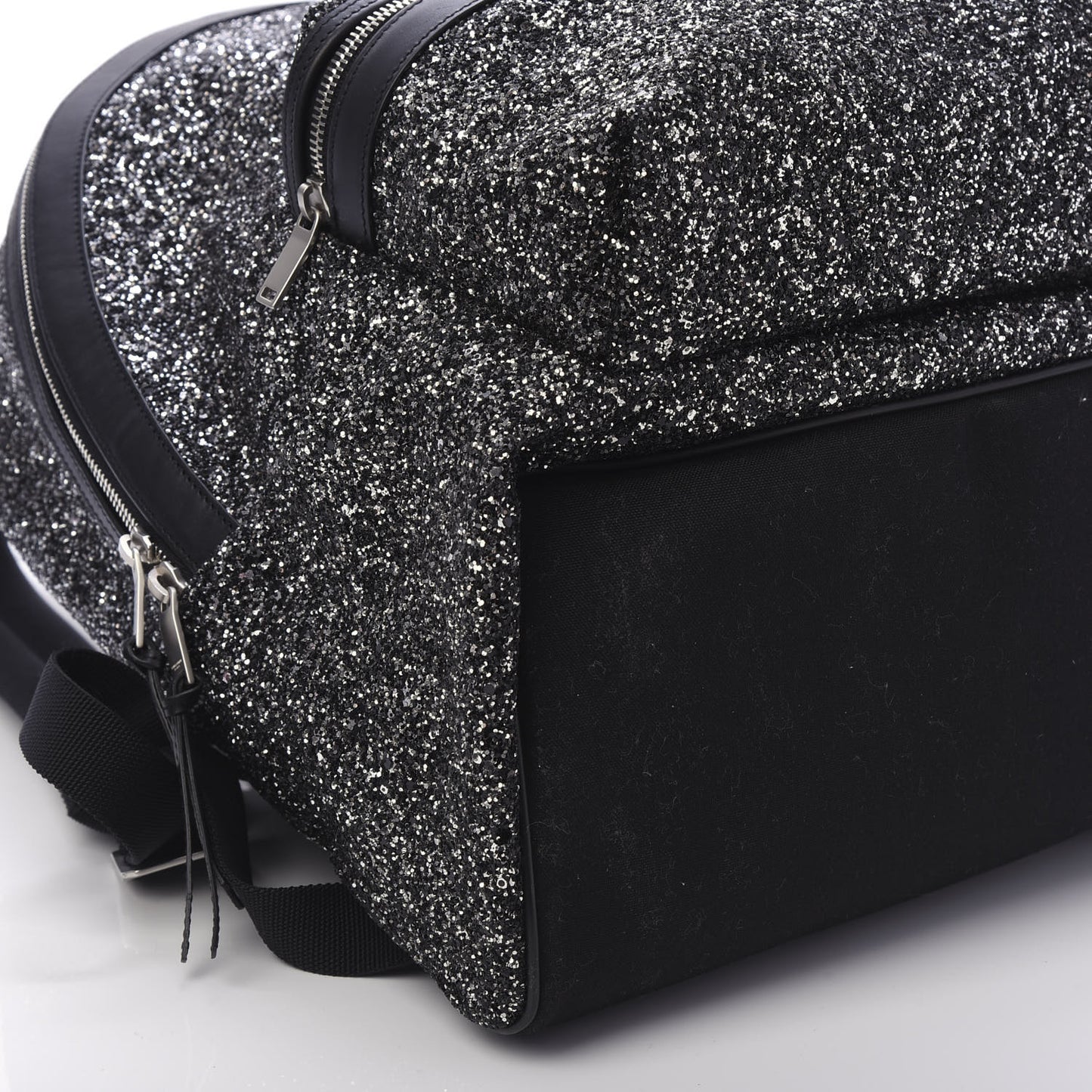 Glitter Canvas City Backpack Gunmetal