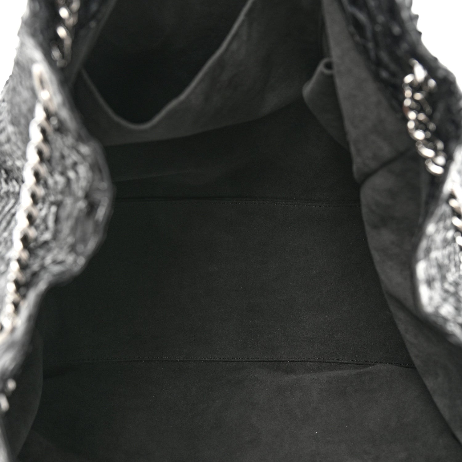 Chanel Snakeskin Accordion Tote Black 5 of 15