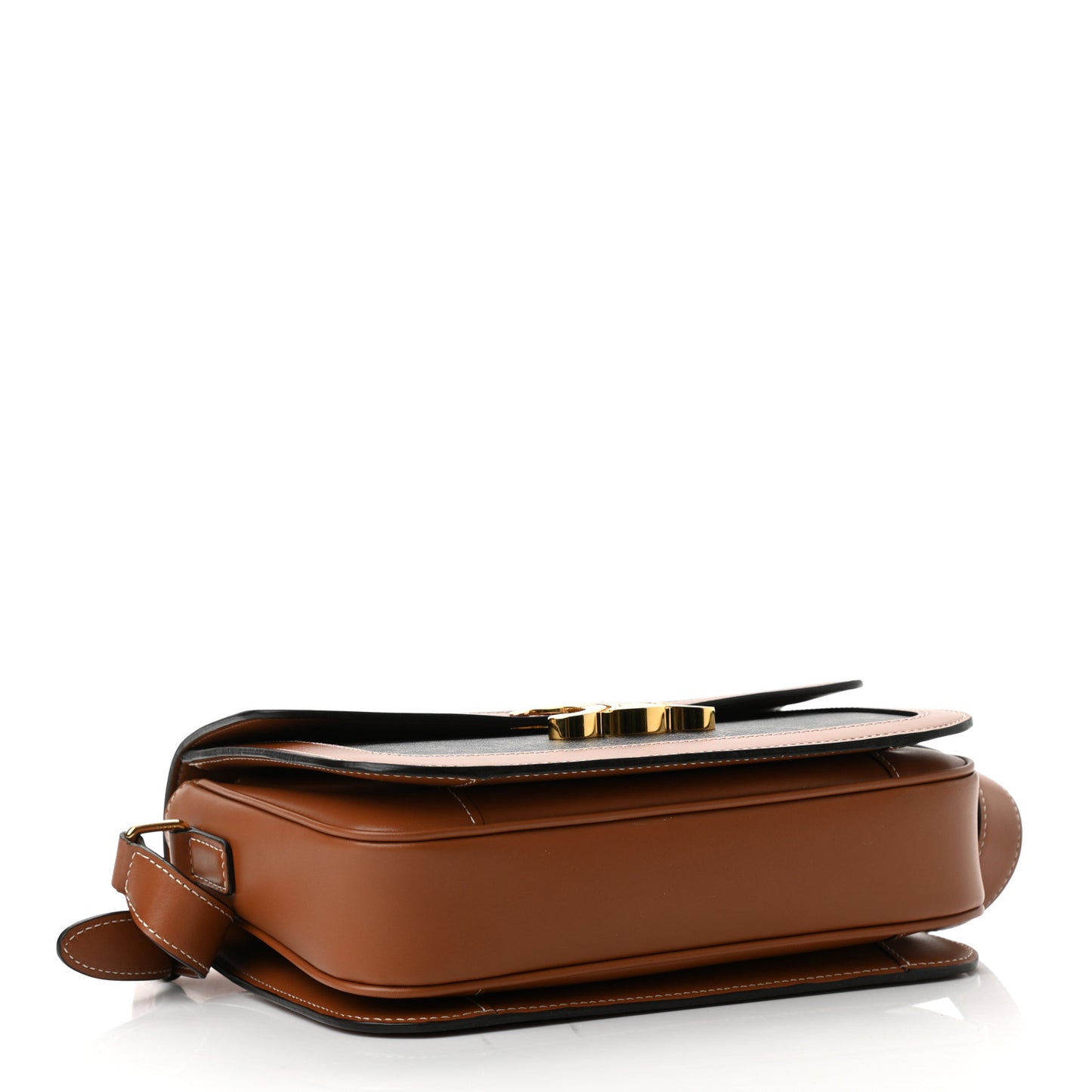 Triomphe Canvas Calfskin Medium Triomphe Bag Tan