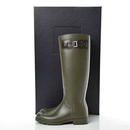 Saint Laurent Rubber Festival 25 High Rain Boots 36 Khaki 10 of 10
