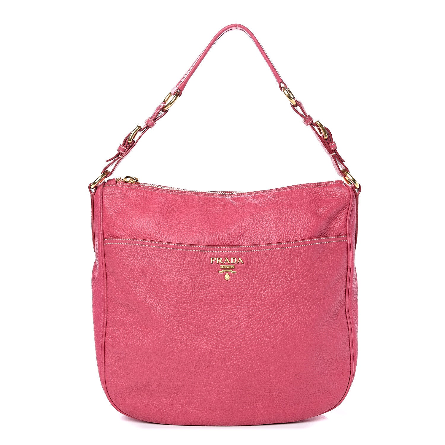 Prada Vitello Daino Hobo Peonia 1 of 10