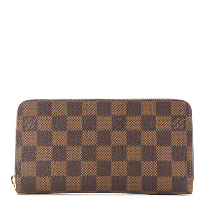 Louis Vuitton Damier Ebene Zippy Wallet Rose Ballerine 1 of 11