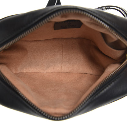 Gucci Calfskin Matelasse Mini GG Marmont Chain Shoulder Bag Black 5 of 8