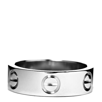 Cartier 18K White Gold 5.5mm LOVE Ring 49 5 1 of 5