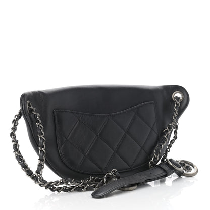 Chanel Calfskin Chain 20s Signe Waist Bag Black 3 of 10