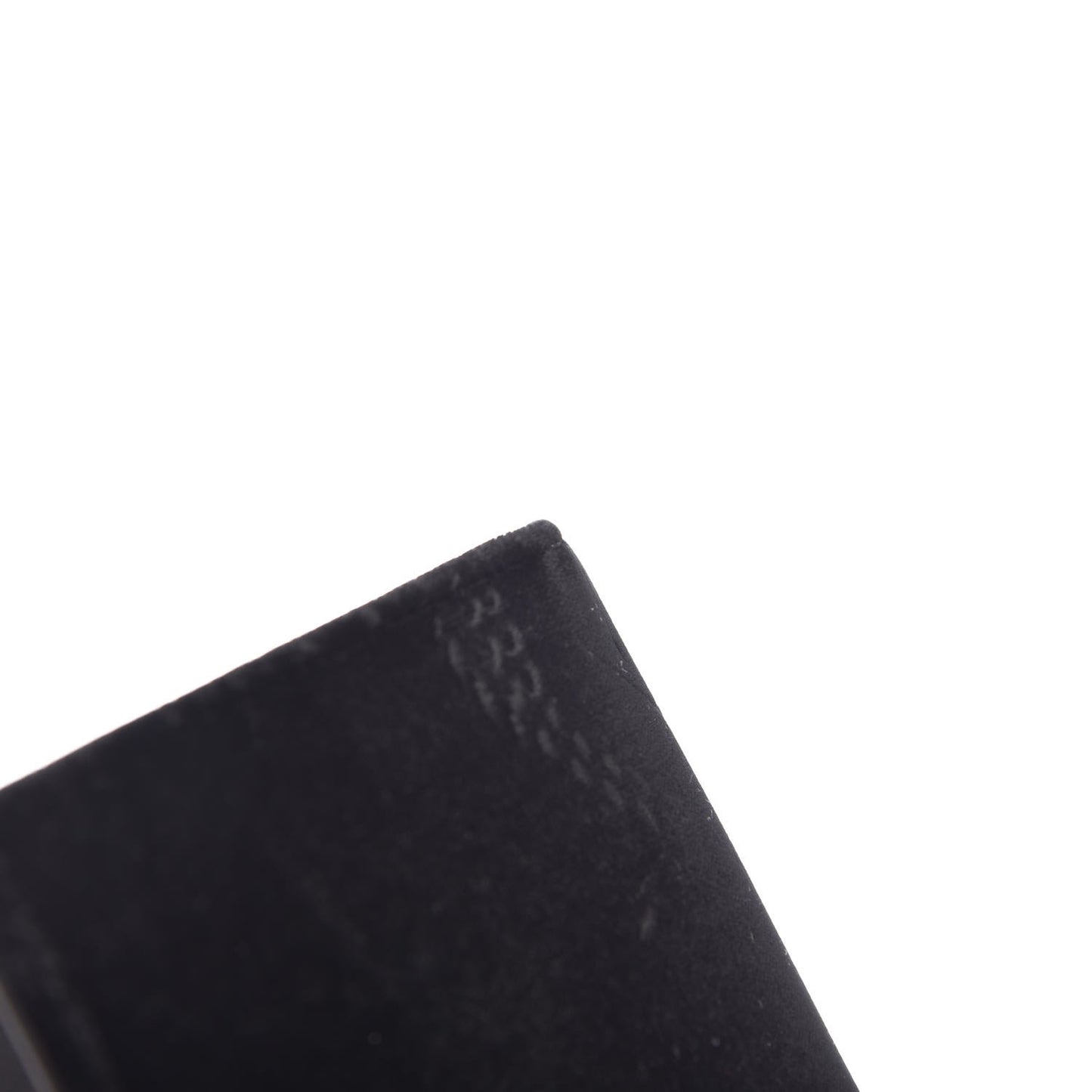 Velvet Crystal Monogram Kate Tassel Chain Wallet Black