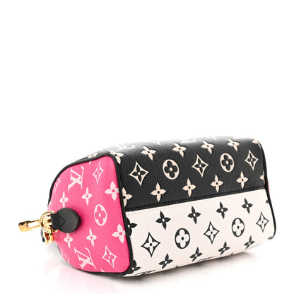 Louis Vuitton Empreinte Monogram Spring in the City Speedy Bandouliere 20 Black White Pink 4 of 9