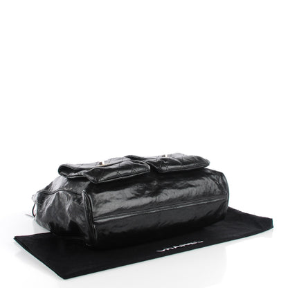 Chanel Glazed Caviar Large Pocket In The City Tote Black 5 of 9