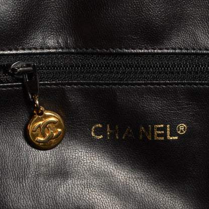 Chanel Lambskin Quilted Shoulder Bag Black 6 of 7