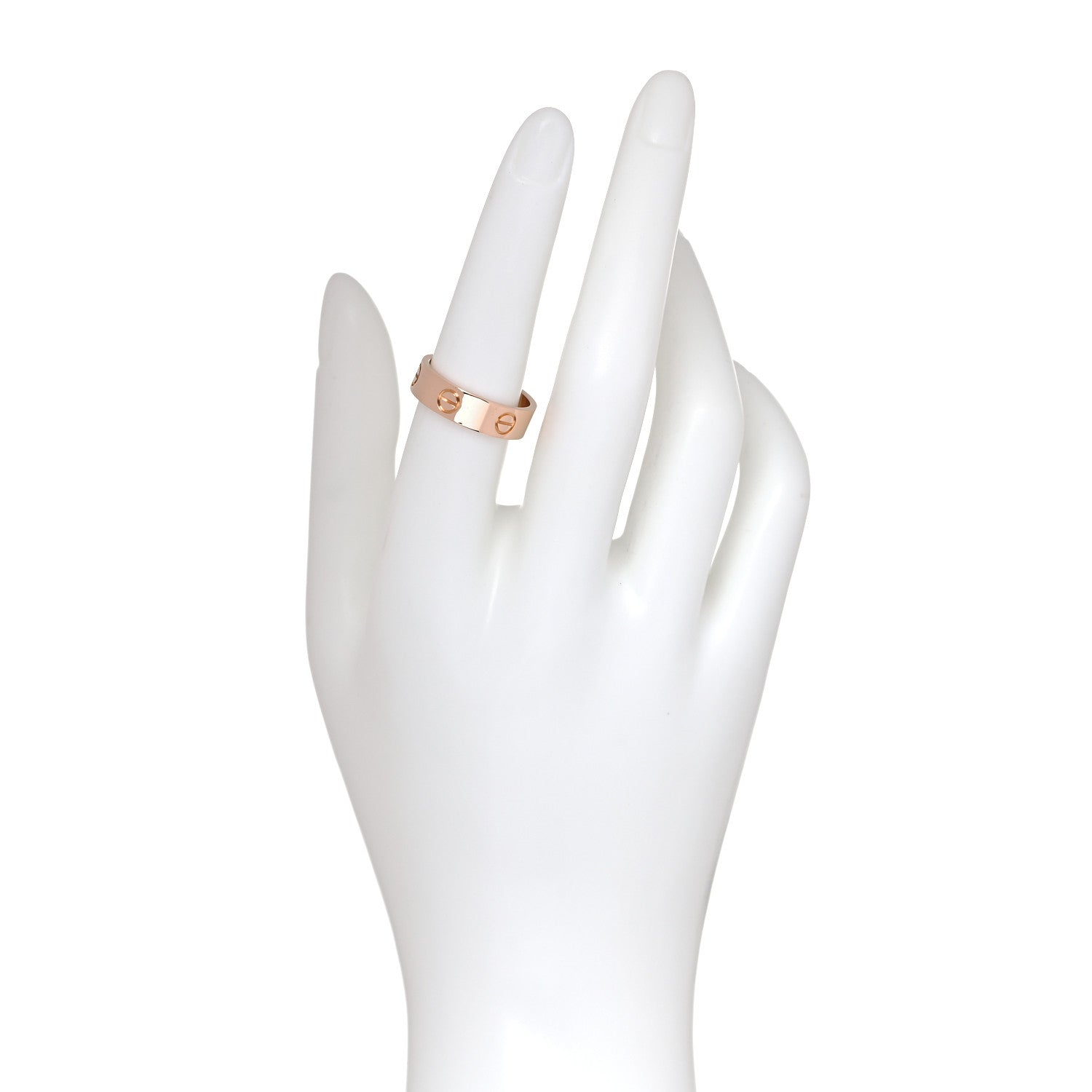 Cartier 18K Pink Gold 5.5mm LOVE Ring 55 7.25 3 of 10