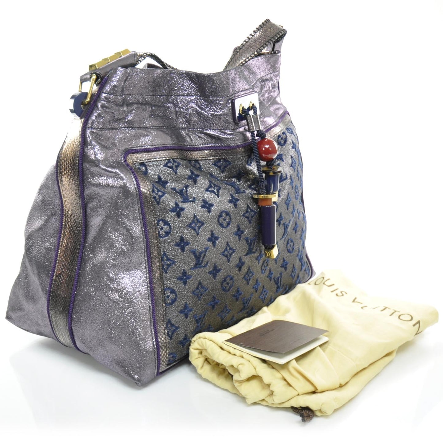 Monogram Lurex Bluebird