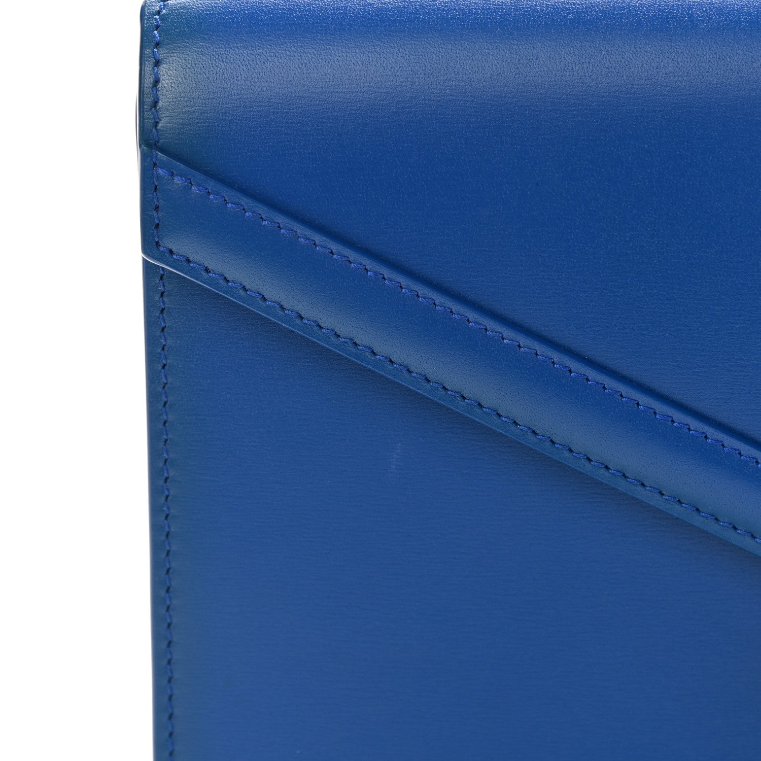 Saint Laurent Smooth Calfskin Monogram Cassandra Clasp Bag Blue Majorelle 15 of 15