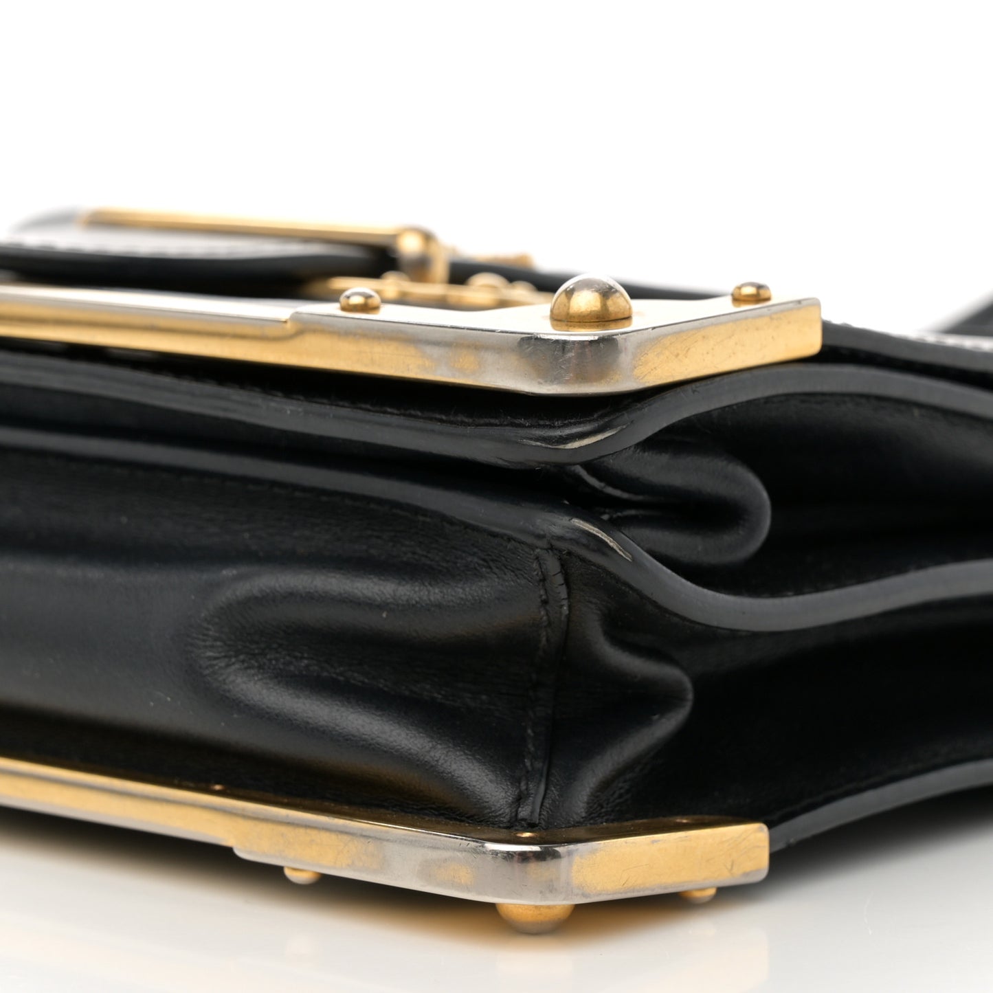 City Calf Saffiano Cahier Bag Black