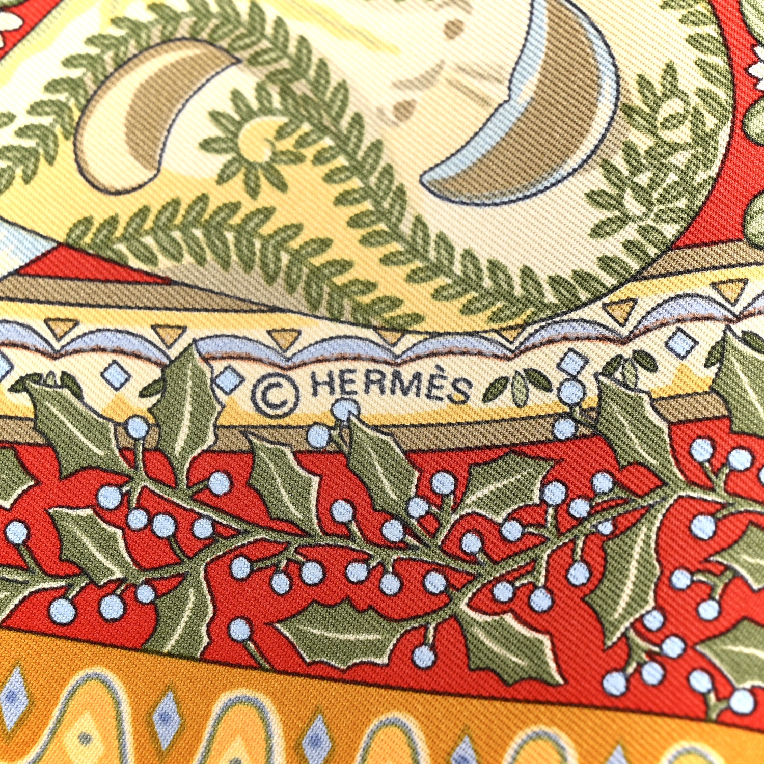 Hermes Silk Axis Mundi Scarf 90 4 of 5