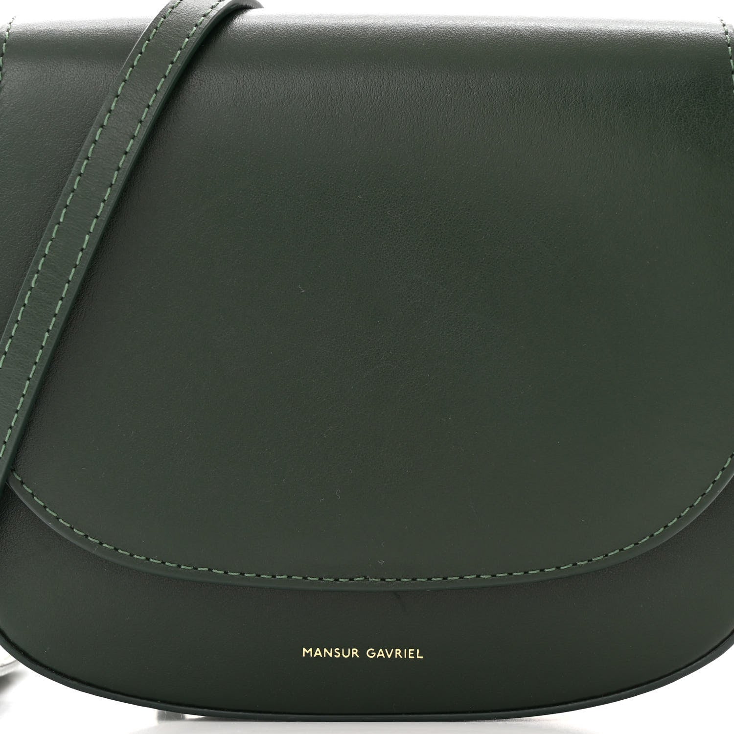 Mansur Gavriel Calfskin Mini Flap Crossbody Bag Moss 7 of 11