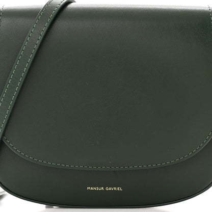 Mansur Gavriel Calfskin Mini Flap Crossbody Bag Moss 7 of 11