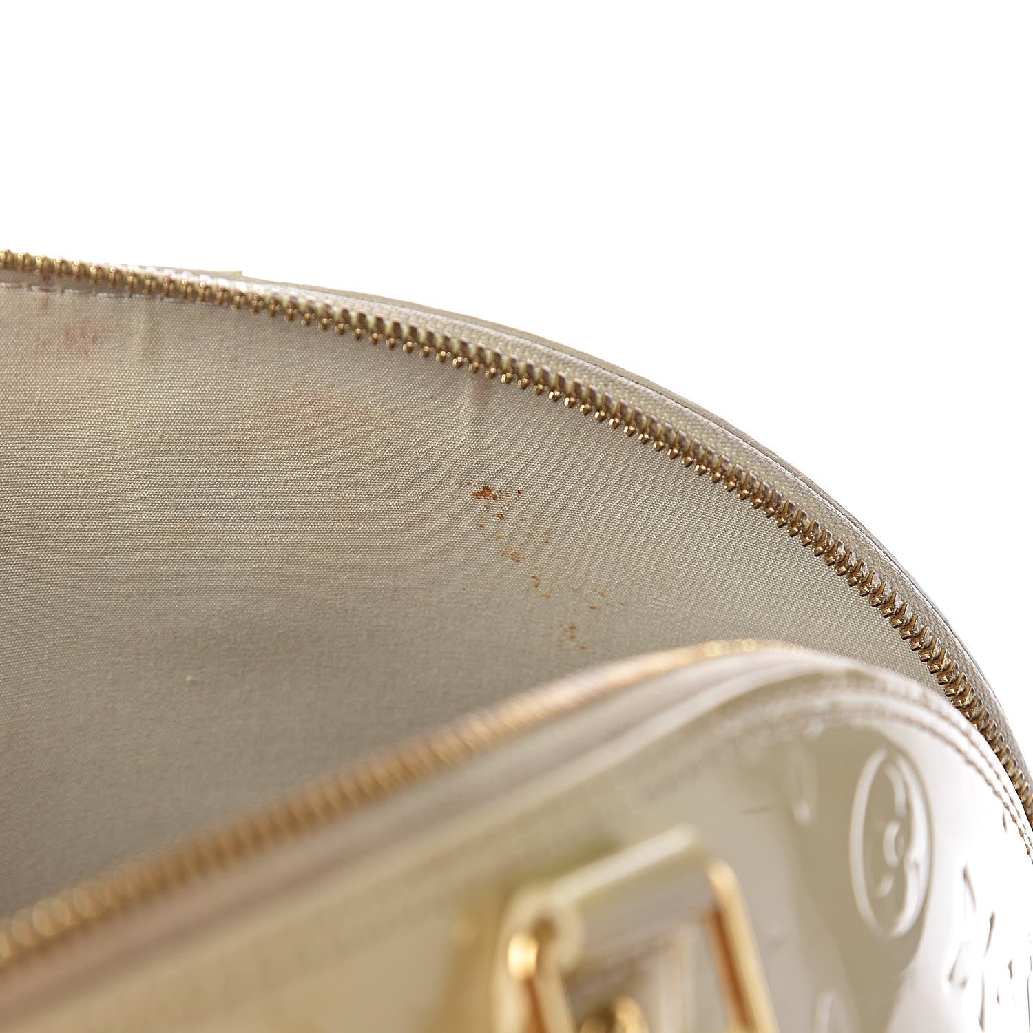 Louis Vuitton Vernis Alma MM Blanc Corail 8 of 15