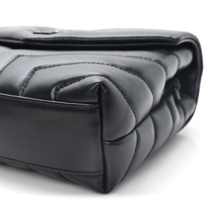 Saint Laurent Calfskin Y Quilted Monogram Monochrome Toy Loulou Crossbody Bag Black Black 10 of 11