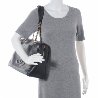 Chanel Caviar Large CC Shoulder Bag Black 2 of 7